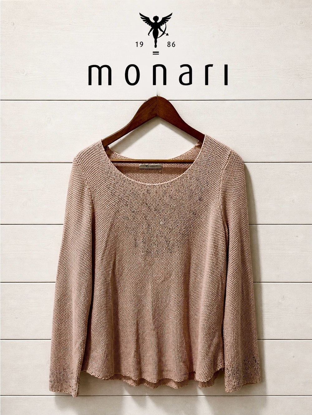 Monari pink & silver spring knit size 10
